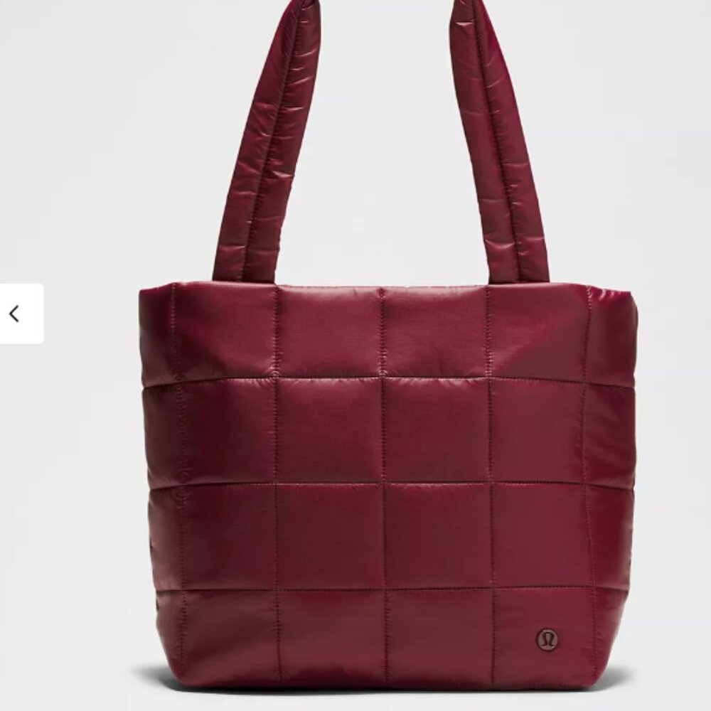 LULULEMON Quilted Grid Tote Bag 12L Deep Luxe NWT